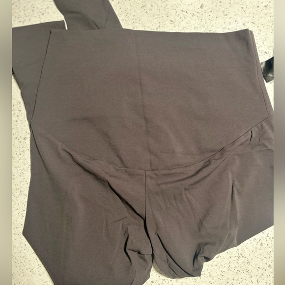 Maternity dark grey Leggings - Picture 3 of 5